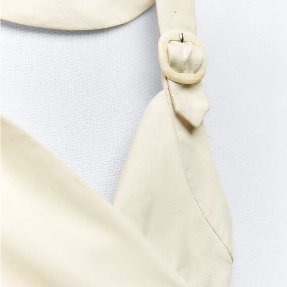 ZARA BLOGGER FAVORITE DRAPED HALTER DRESS - Picture 10 of 16